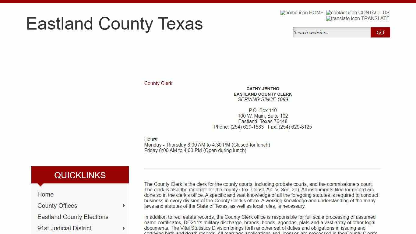 Eastland County, Texas